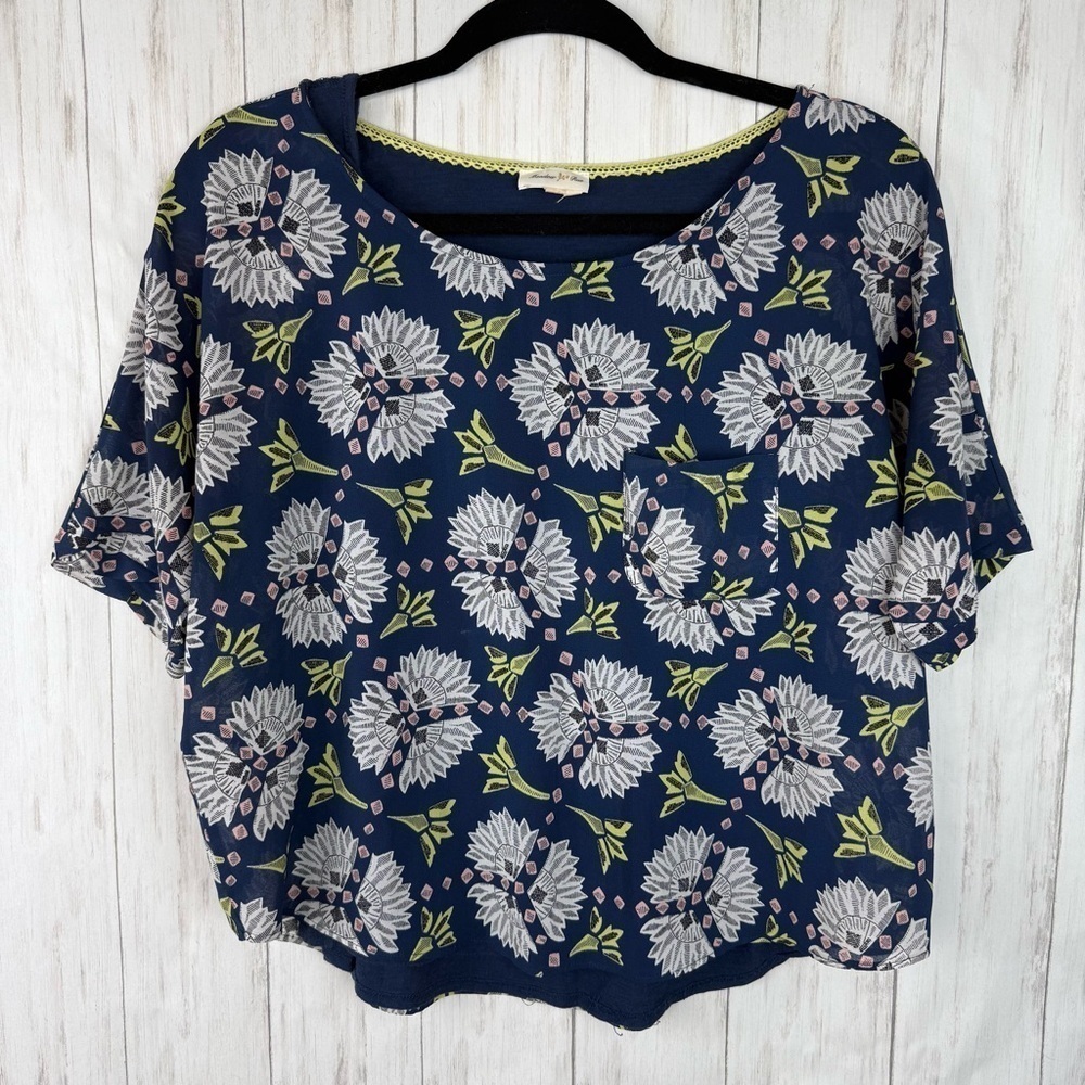 Anthropologie Meadow Rue floral print blouse Small